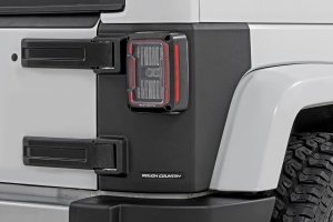 Jeep Wrangler Unlimited Trail Cladding - Rear Corners - Rough Country - '07-'18